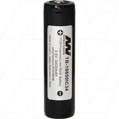 MI Battery Experts TB-18650IC34-BP1